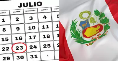 Feriado nacional este martes 23 de julio