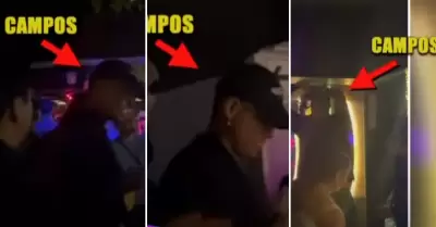 ngelo Campos es captado en discoteca a altas horas de la noche.