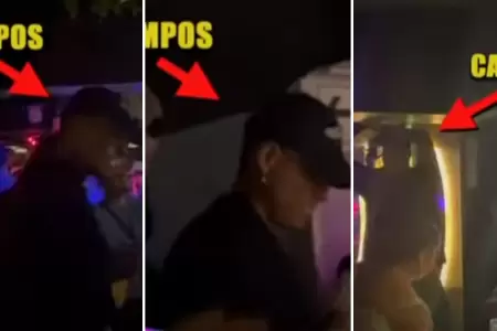 ngelo Campos es captado en discoteca a altas horas de la noche.