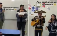 Estudiantes arman fiesta sorpresa con mariachis para su profesor: "Aprobamos porque aprobamos"