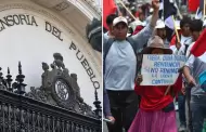 Anuncian protestas para Fiestas Patrias: Defensora pide a manifestantes movilizarse de forma pacfica