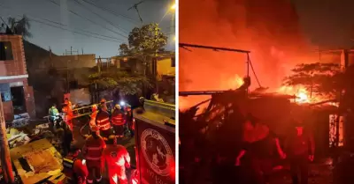 Incendio en Independencia deja 30 damnificados