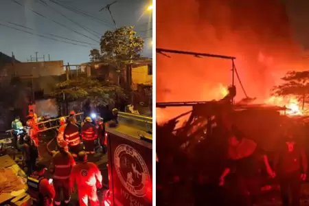 Incendio en Independencia deja 30 damnificados