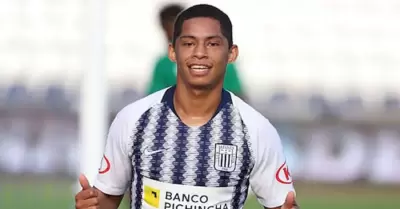 Kevin Quevedo fich por Alianza Lima el pasado mircoles.