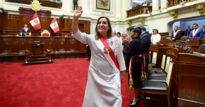 Dina Boluarte en el Congreso por 28 de julio