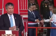 Wilfredo Oscorima aparece en Desfile Cvico Militar y es evitado por la presidenta Dina Boluarte