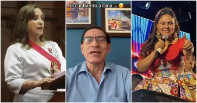 Vizcarra escucha a Dina Pucar en vez del discurso de Dina Boluarte