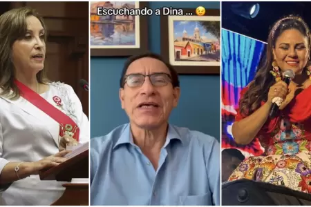 Vizcarra escucha a Dina Pucar en vez del discurso de Dina Boluarte