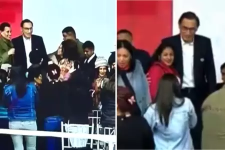 Martn Vizcarra aparece en el Desfile Cvico Militar.