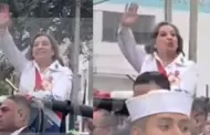 Lo insult? Dina Boluarte y su inslita respuesta a ciudadano que le grit "corrupta" en la Parada Militar