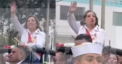 Dina Boluarte encabez la Gran Parada Militar por Fiestas Patrias.