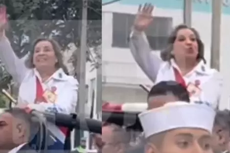 Dina Boluarte encabez la Gran Parada Militar por Fiestas Patrias.