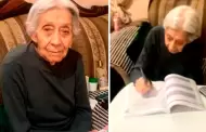 Abuelita de 94 aos termina la secundaria y usuarios reaccionan: "Nunca es tarde"