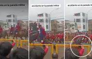 Accidente en Fiestas Patrias: Caballo pierde el control y cae encima de jinete durante Desfile Cvico Militar