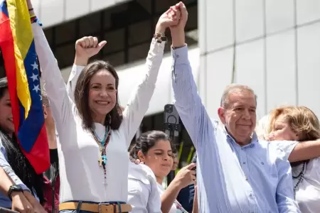 Mara Corina Machado y Edmundo Gonzlez