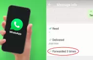 WhatsApp: Esta es la novedosa funcin que permitira descubrir si reenvan varias veces tus mensajes