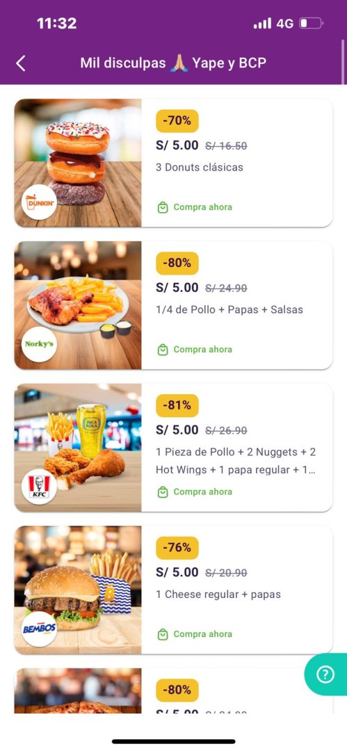 Así puedes adquirir la promo de YAPE.