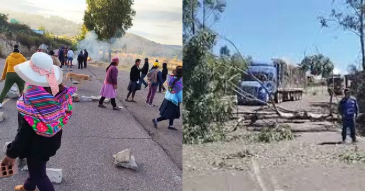 Paro en Huanta: Pobladores bloquean carreteras de acceso a la ciudad en ...