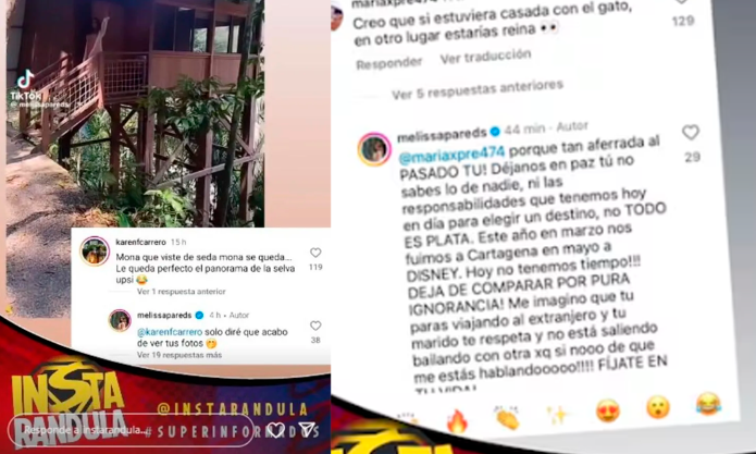 Melissa Paredes responde a las crticas recibidas por su luna de miel con Anthony Aranda en la selva.