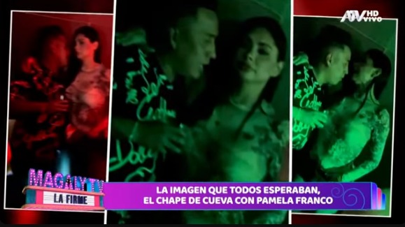 Christian Cueva besa en discoteca a Pamela Franco.