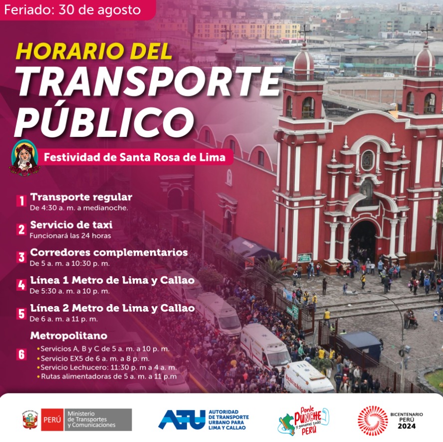 ATU anunci el ajuste de horario en las rutas del Metropolitano.