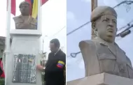 Venezolanos exigen a Municipalidad de Chincha el retiro de busto de Hugo Chvez