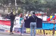 Venezolanos realizan manifestacin por 'fraude electoral' frente a embajada