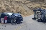 Pasco: Lamentable! Terrible choque deja cuatro heridos en plena Carretera Central