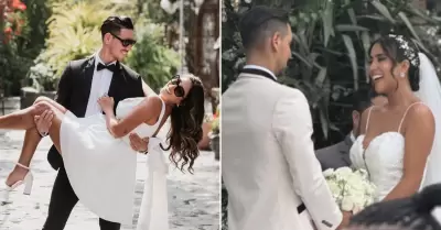 Melissa Paredes y Anthony Aranda se casaron.