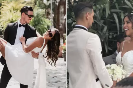 Melissa Paredes y Anthony Aranda se casaron.