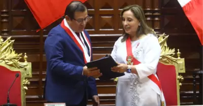 Dina Boluarte y Eduardo Salhuana