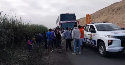 Tragedia en bus interprovincial