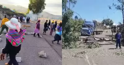 Manifestaciones en Huanta