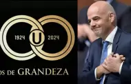 Presidente de la FIFA y su IMPACTANTE saludo a la 'U' por su Centenario: "El equipo ms exitoso de Per"