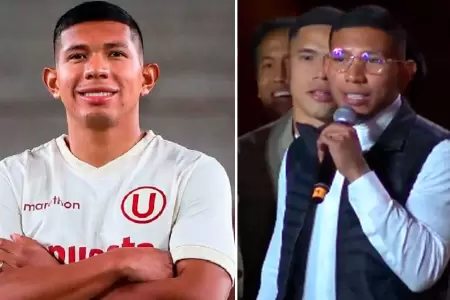 Edison Flores emocionado en el Centenario de la 'U'.