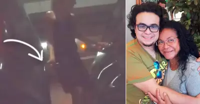 Difunden video donde aparece Natalia Mlaga daando el auto del hijo de Eva Ayll