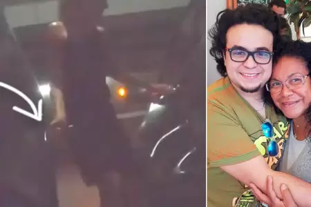 Difunden video donde aparece Natalia Mlaga daando el auto del hijo de Eva Ayll