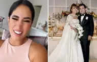 No la suelta! Melissa Paredes se BURLA del vestido de novia de Magaly Medina: "Y as se atreve a rajar"