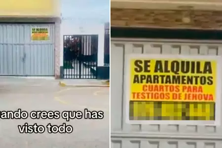 Joven sorprendida por requisito del alquiler de departamento.