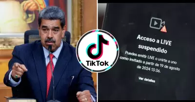 Nicols Maduro denuncia suspensin en plataforma TikTok.