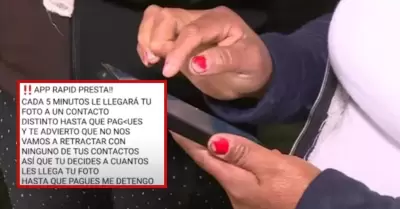 Madre denuncia extorsiones en su contra en Pachacamac.