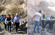 Accidente en Arequipa: Camin municipal cae a barranco y deja cuatro heridos de gravedad