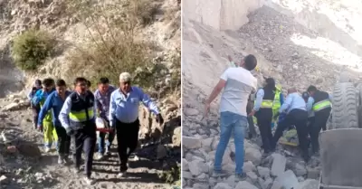 Cuatro heridos de gravedad tras accidente en carretera de Arequipa.