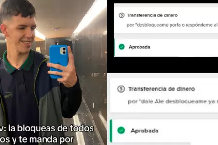 Envi dinero a su ex tras ser bloqueada en redes sociales.