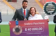 Histrico! Dina Boluarte entreg laureles deportivos a Stefano Peschiera: "Llevaste el corazn del Per"