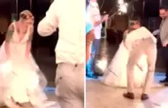 Seal divina? Novio prende fuego al vestido de su novia por TERRIBLE error en plena boda