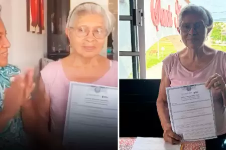 Mujer de 82 aos logra terminar sus estudios de primaria.