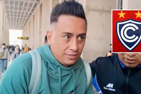 Christian Cueva lleg a Cusco para fichar por Cienciano.