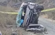 Trgico! Muere suegra de chofer tras despiste de minivan a abismo en Carretera Central