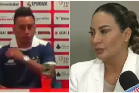 Cienciano recibe a Christian Cueva, Pamela Lpez lo acusa de agresin